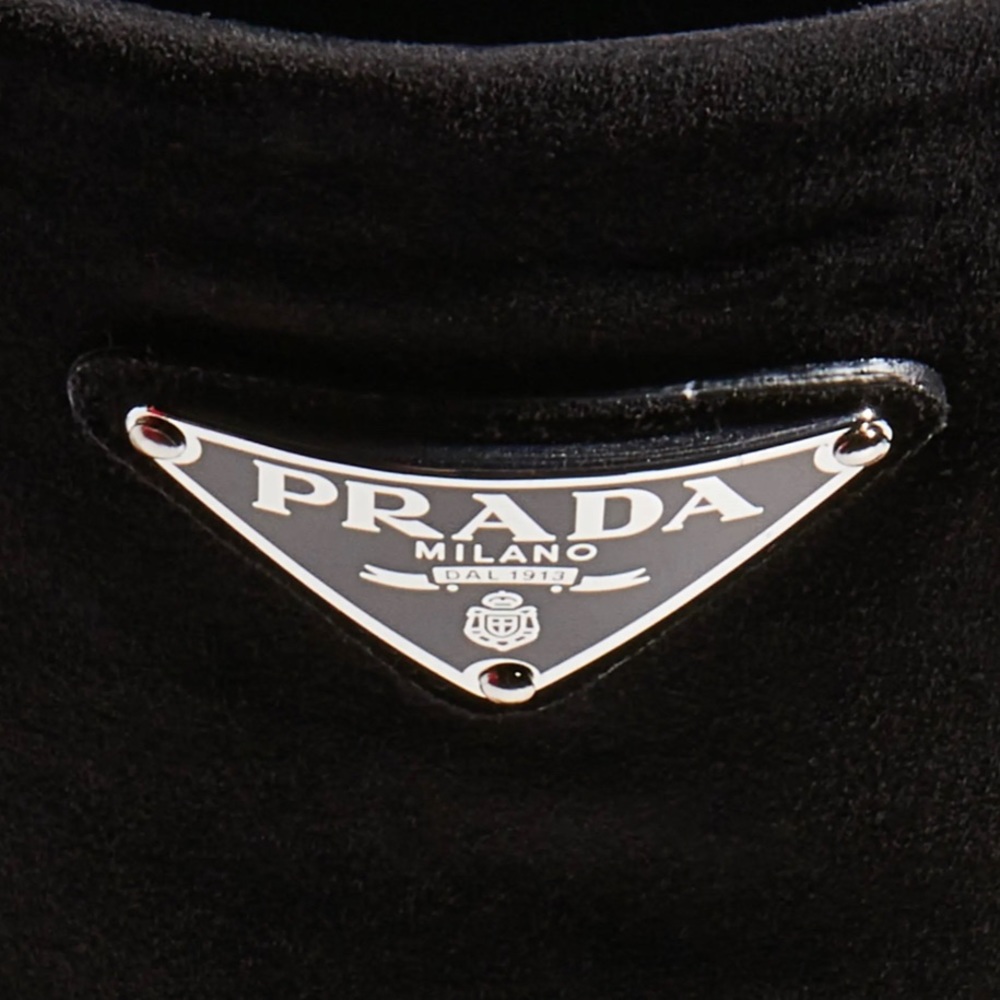 COPY - Knee HighSuede Prada Boot (Black) - Picture 11 of 13